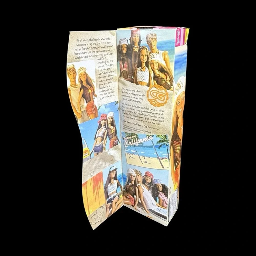 Mattel Barbie Cali Girl Doll With Surf Story C6461 2003 NRFB - READ